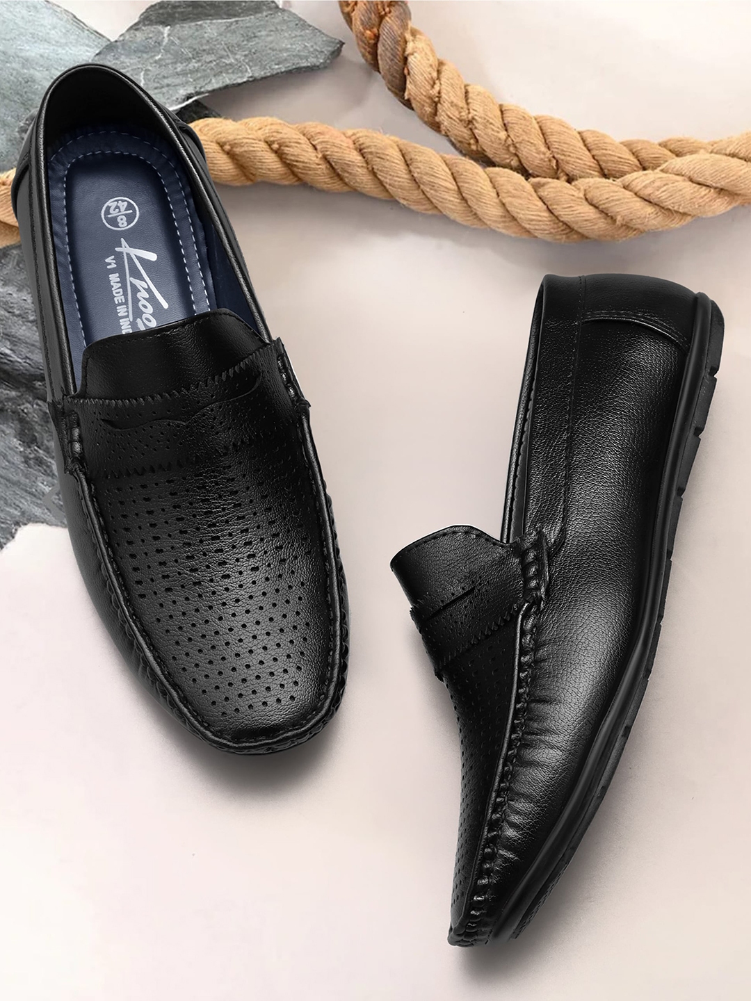 Buy knoos Men Laser Cuts Loafers Casual Shoes for Men 22928272 Myntra