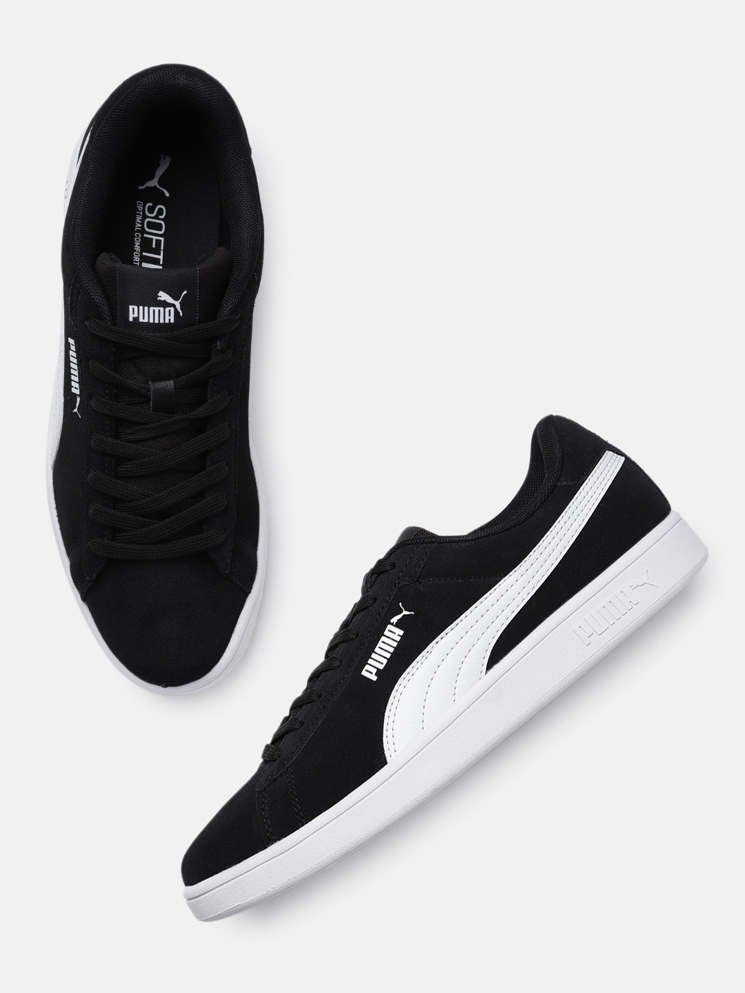 Puma Unisex Solid Leather Smash 3.0 Sneakers