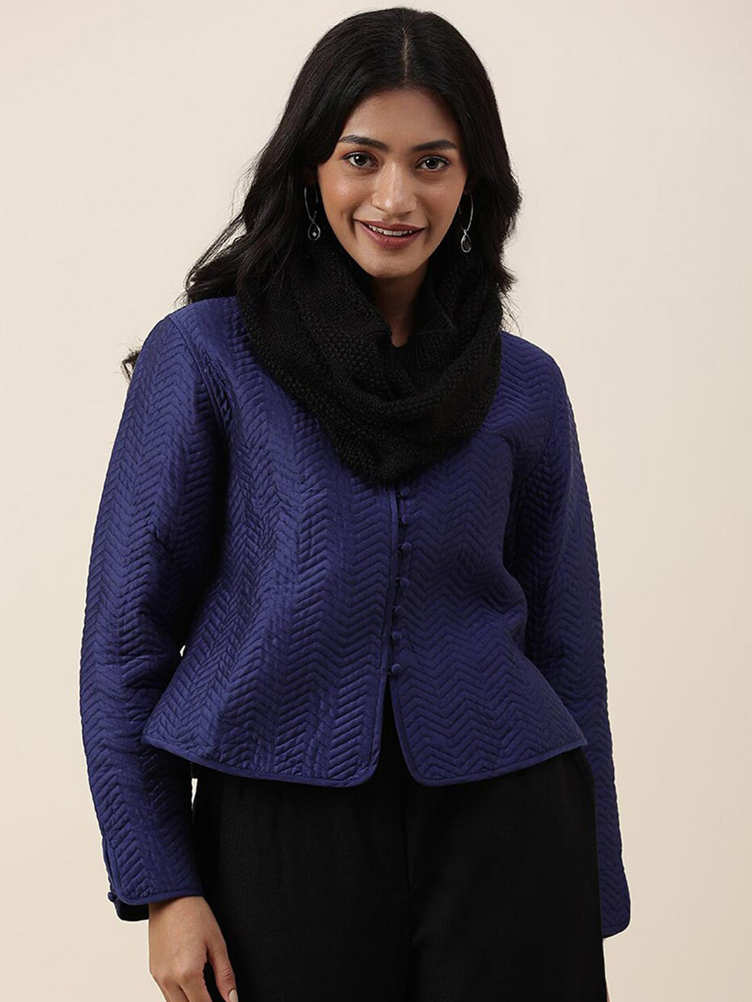 Fabindia Cowl Neck Acrylic Warmer