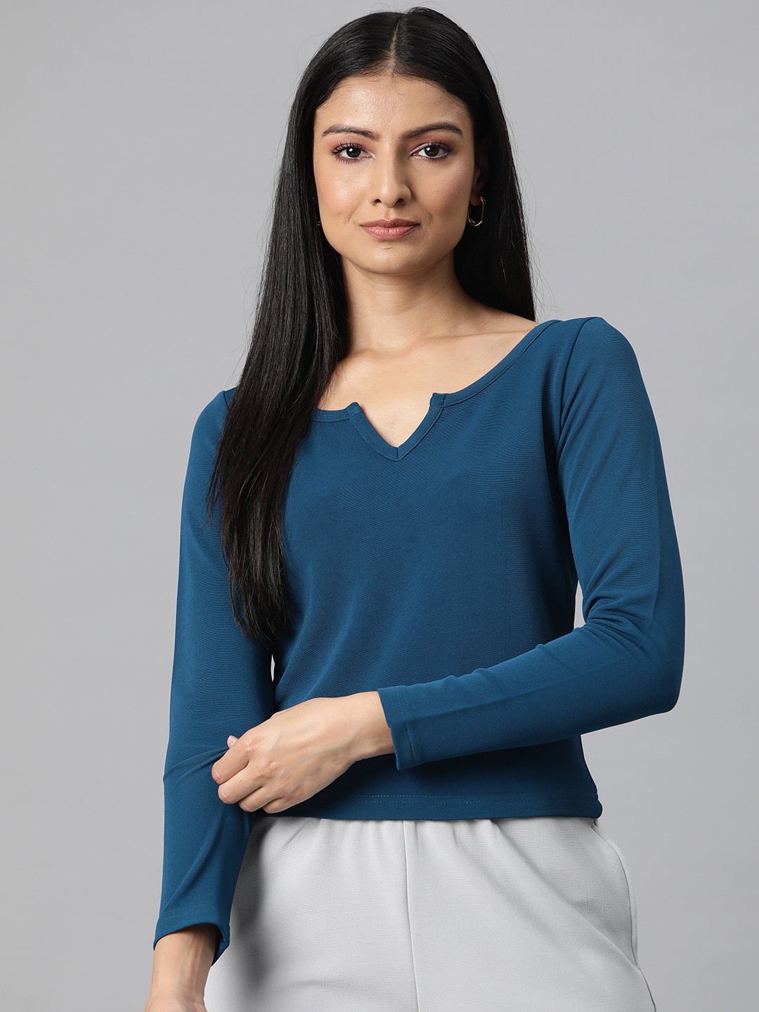 Popnetic Teal Crop Top