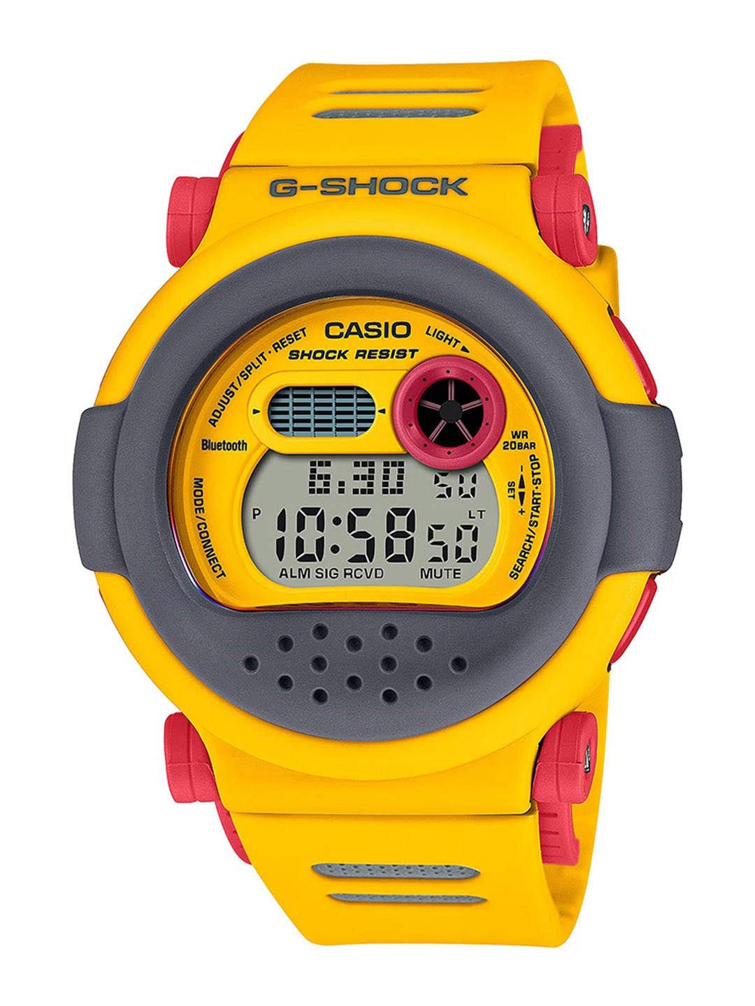 CASIO G-Shock Bluetooth Connect G-B001MVE-9DR Yellow Digital dial Resin Band G1344