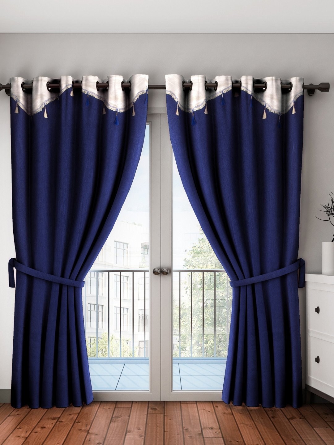 Cortina Blue  Door Curtains