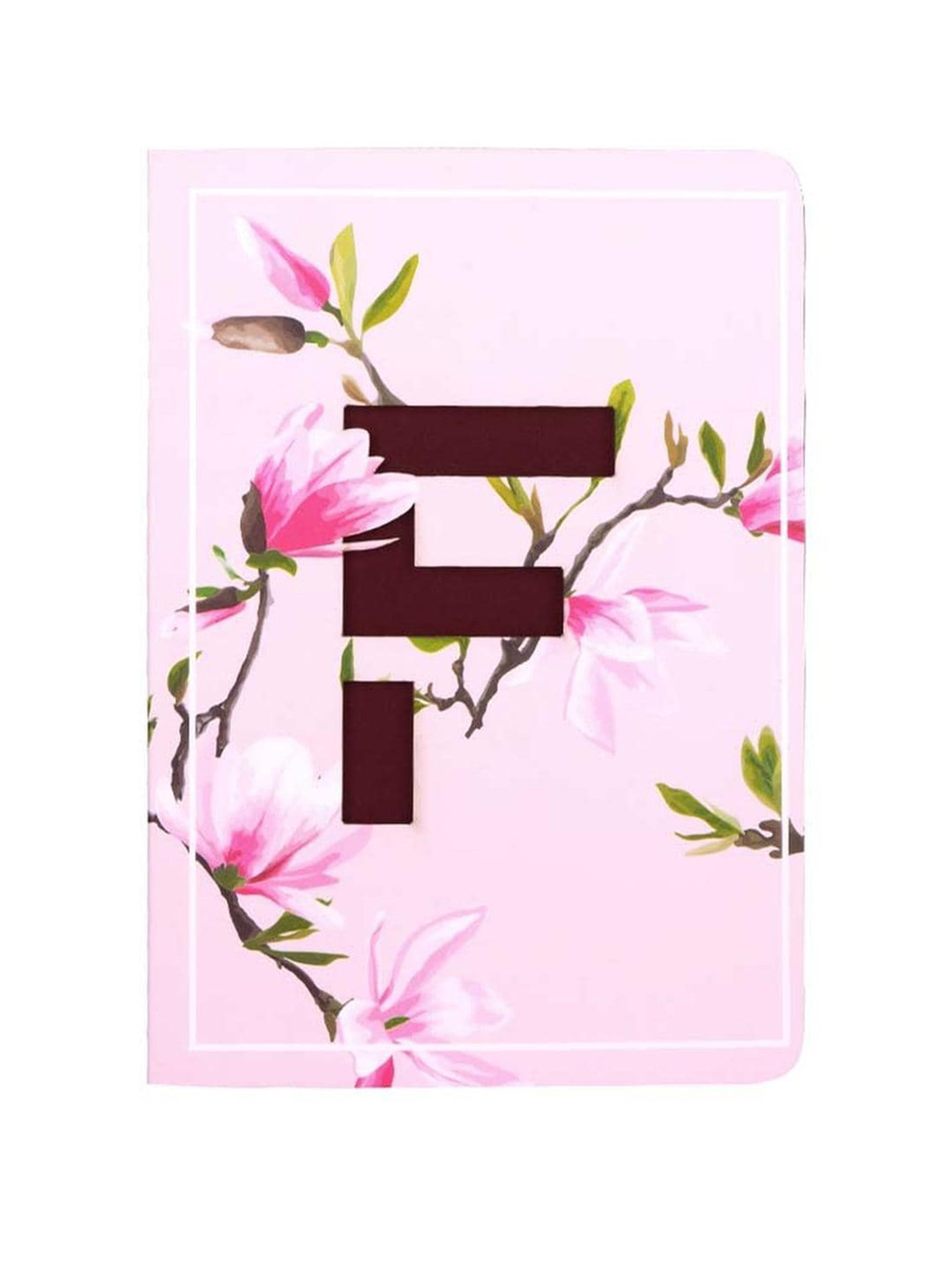 Doodle Initial F Monogram Printed Soft Bound Notebook