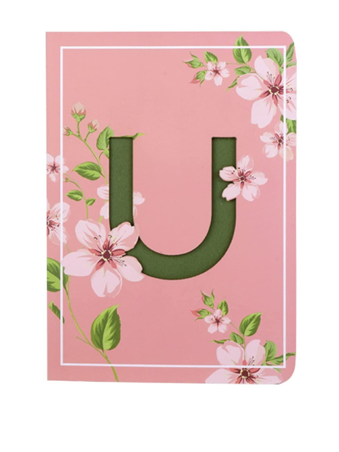 Doodle Initial U Monogram Printed Soft Bound Diary