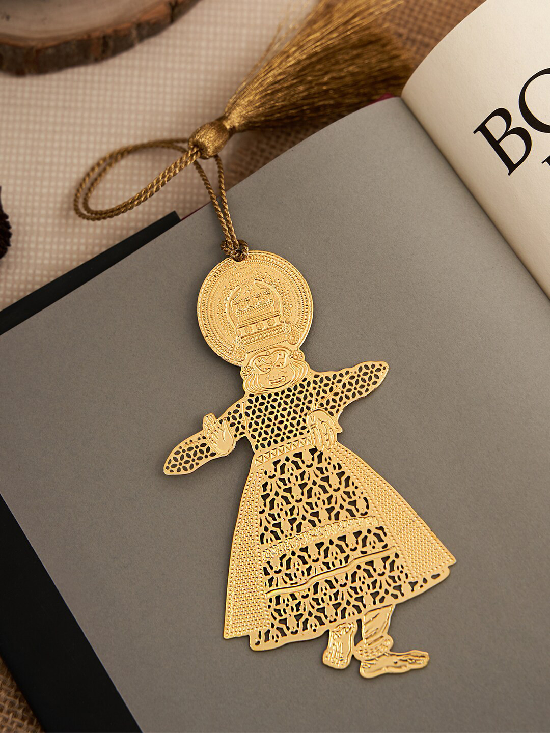 DecorTwist Brass Kathakali Bookmark