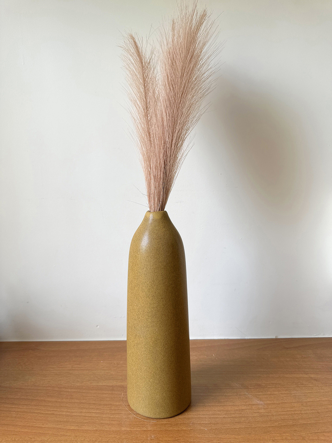 CasaTrunk Brown Cylindrical Ceramic Vase