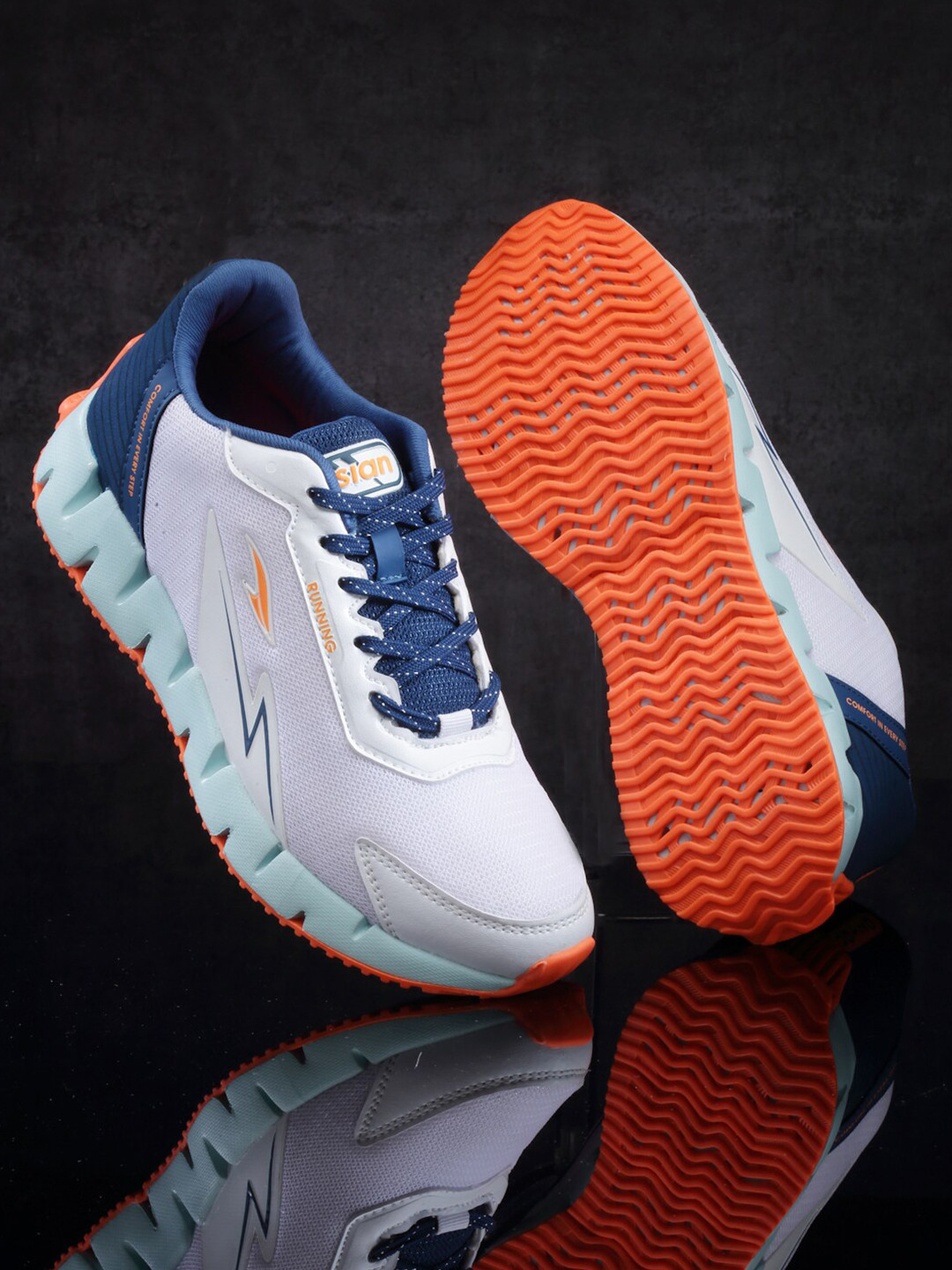 ASIAN Men Zigzag-01Memory Foam Mesh Running Shoes