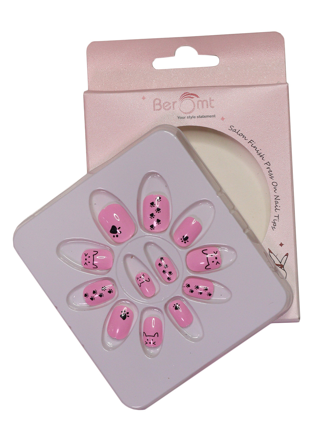 BEROMT Kids Salon Finish Press On Pre-Glued Nail Tips with Kit 30g - 78