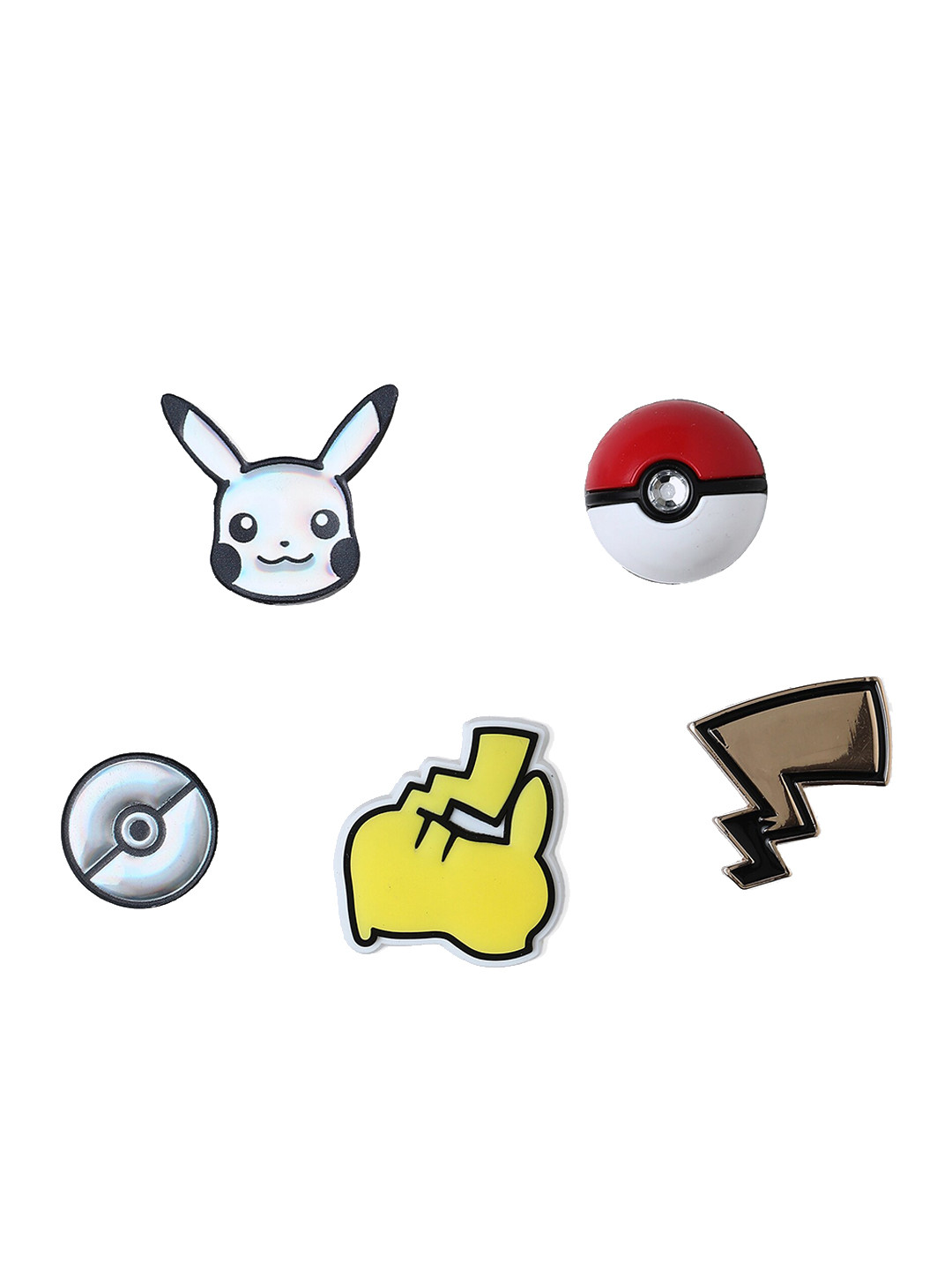 Crocs Set Of 5 Elevated Pokemon Shoe Charm Jibbitz