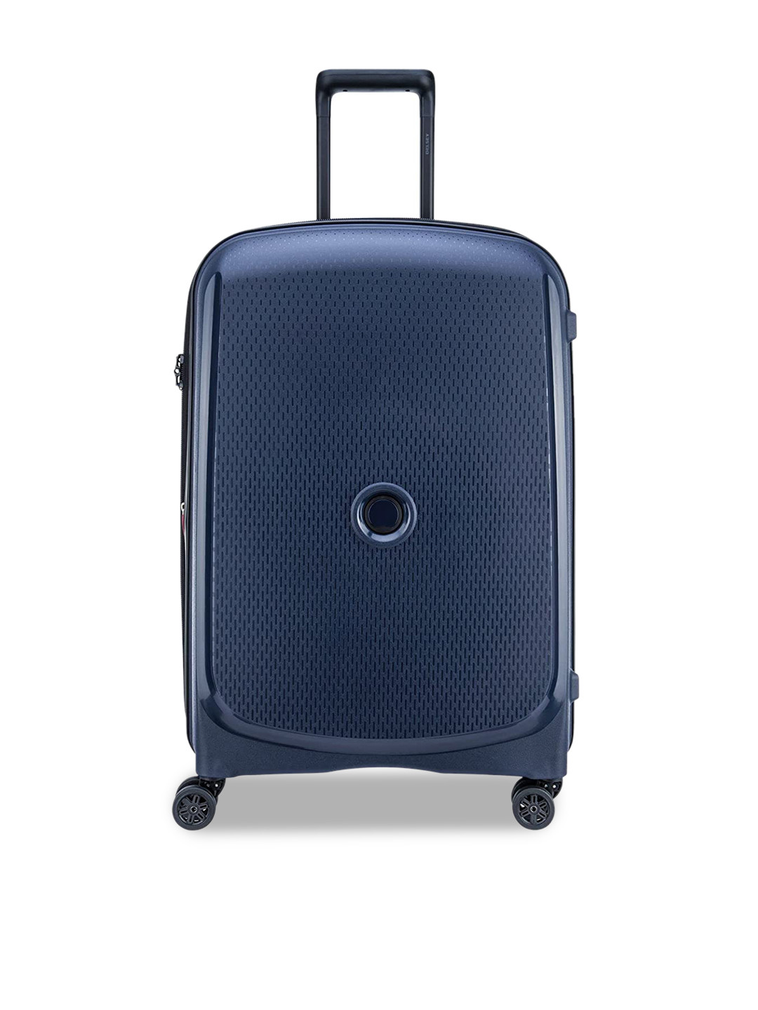 DELSEY PARIS BELMONT PLUS Large Check-in Expandable Suitcase - Hard-Sided Blue Polypropylene Trolley with TSA Lock