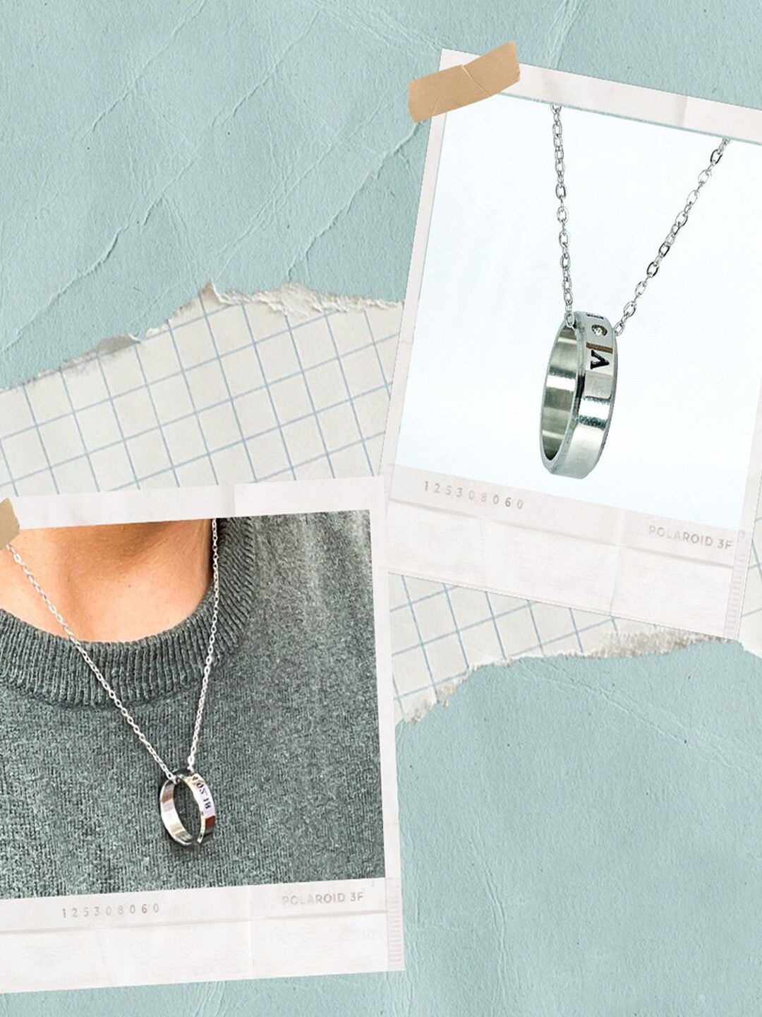 [HARANG] ★BTS 着用★ Silver Chain Necklace (Silver 925) HARANG]☆BTS 着用☆ Silver Half & Half Chain Necklace