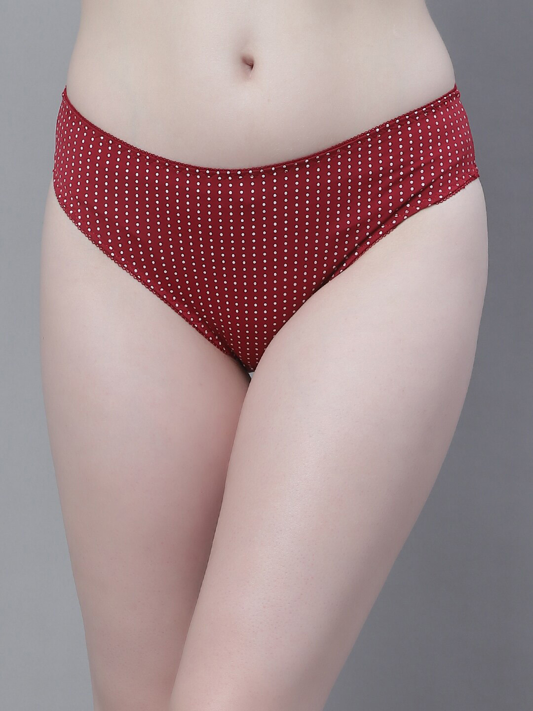 PrettyCat Women Polka Dot Printed Bikini Briefs