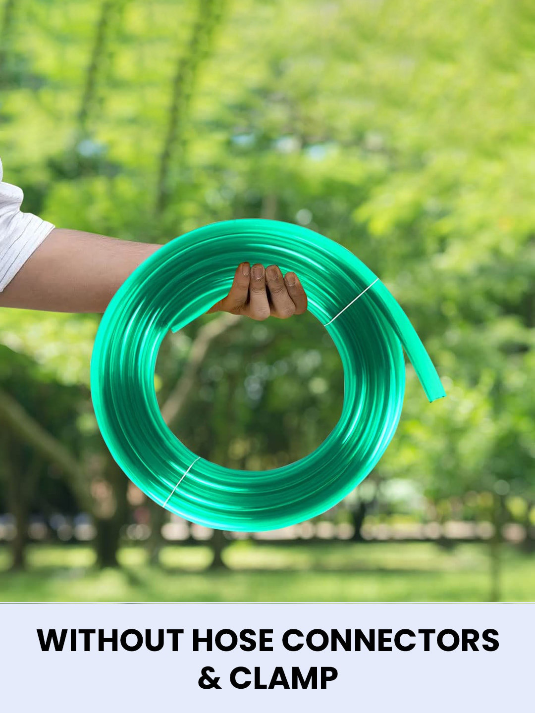Kuber Industries Green PVC Light weight & Flexible Water Hose Pipe 5 m