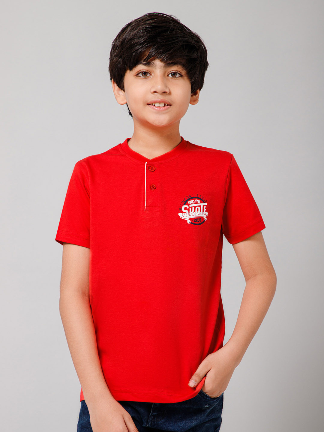 Provogue Boys Henley Neck T-shirt