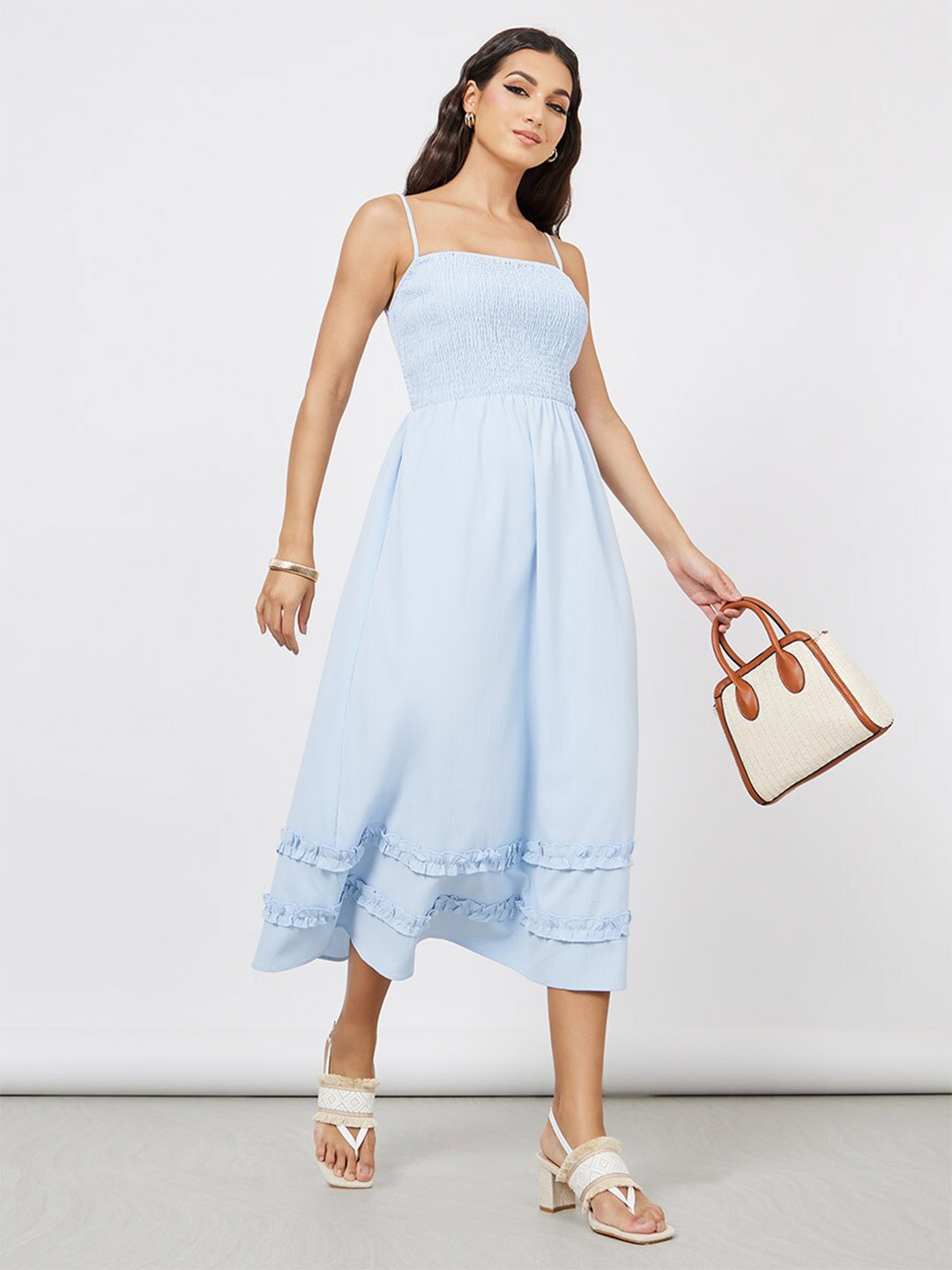 H&M Lace-detail Satin Slip Dress
