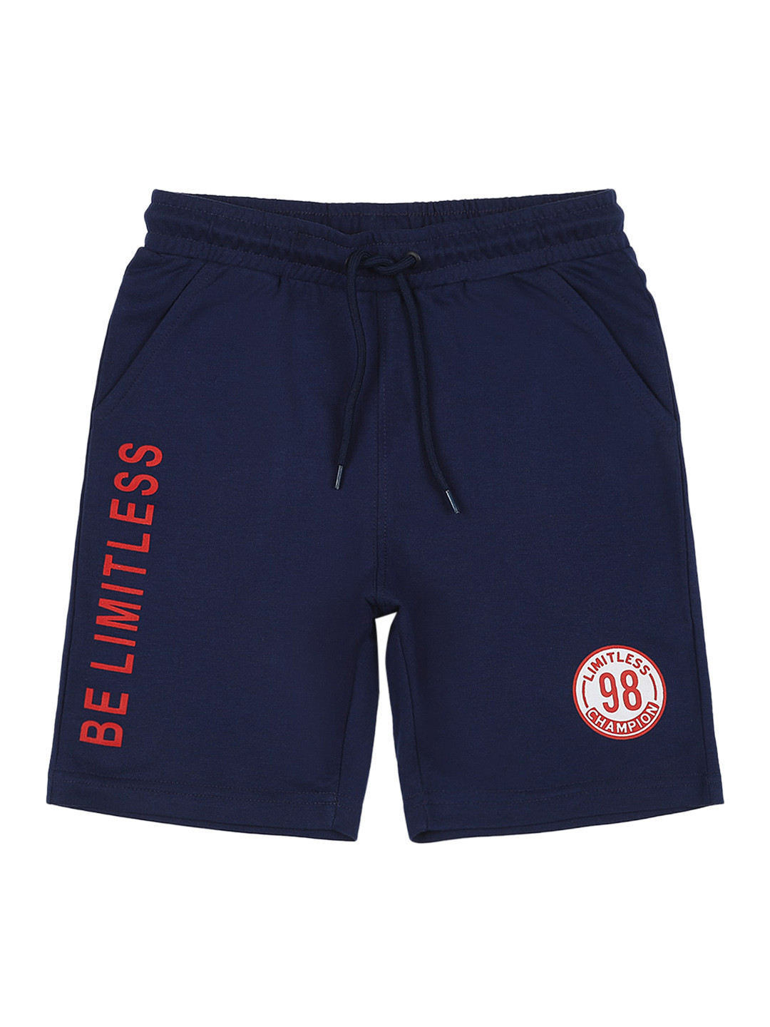 Provogue Boys Typography Printed Mid-Rise Outdoor Shorts