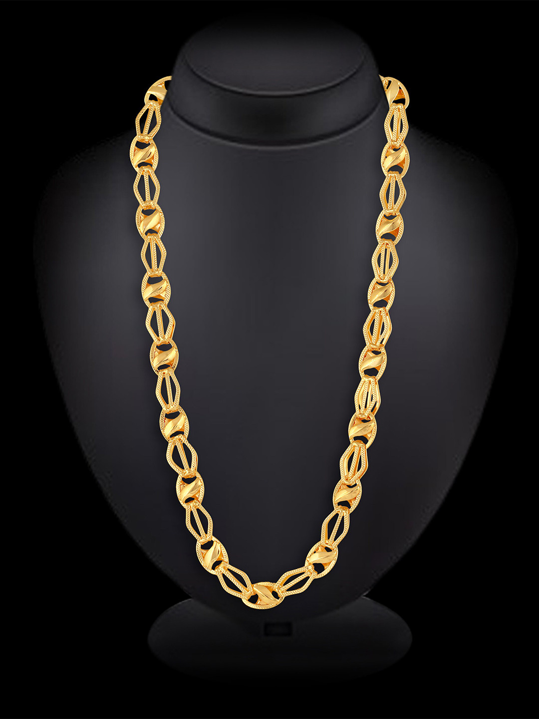 MEENAZ Men Brass Gold-Plated Statement Chain