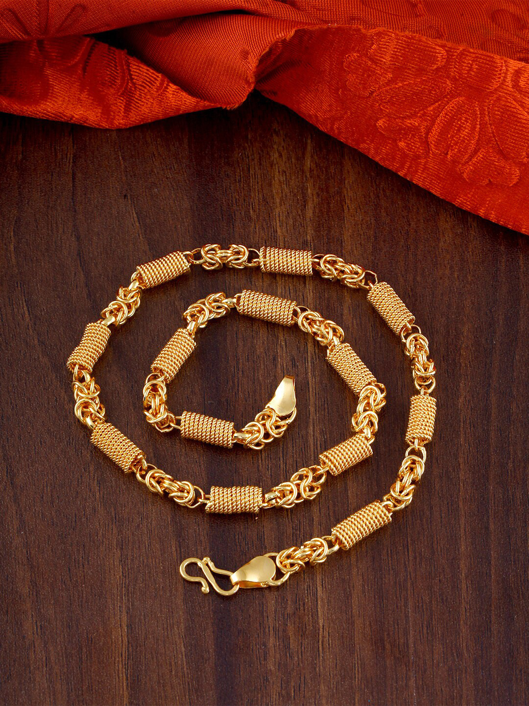 MEENAZ Men Gold-Plated Brass Long Chain