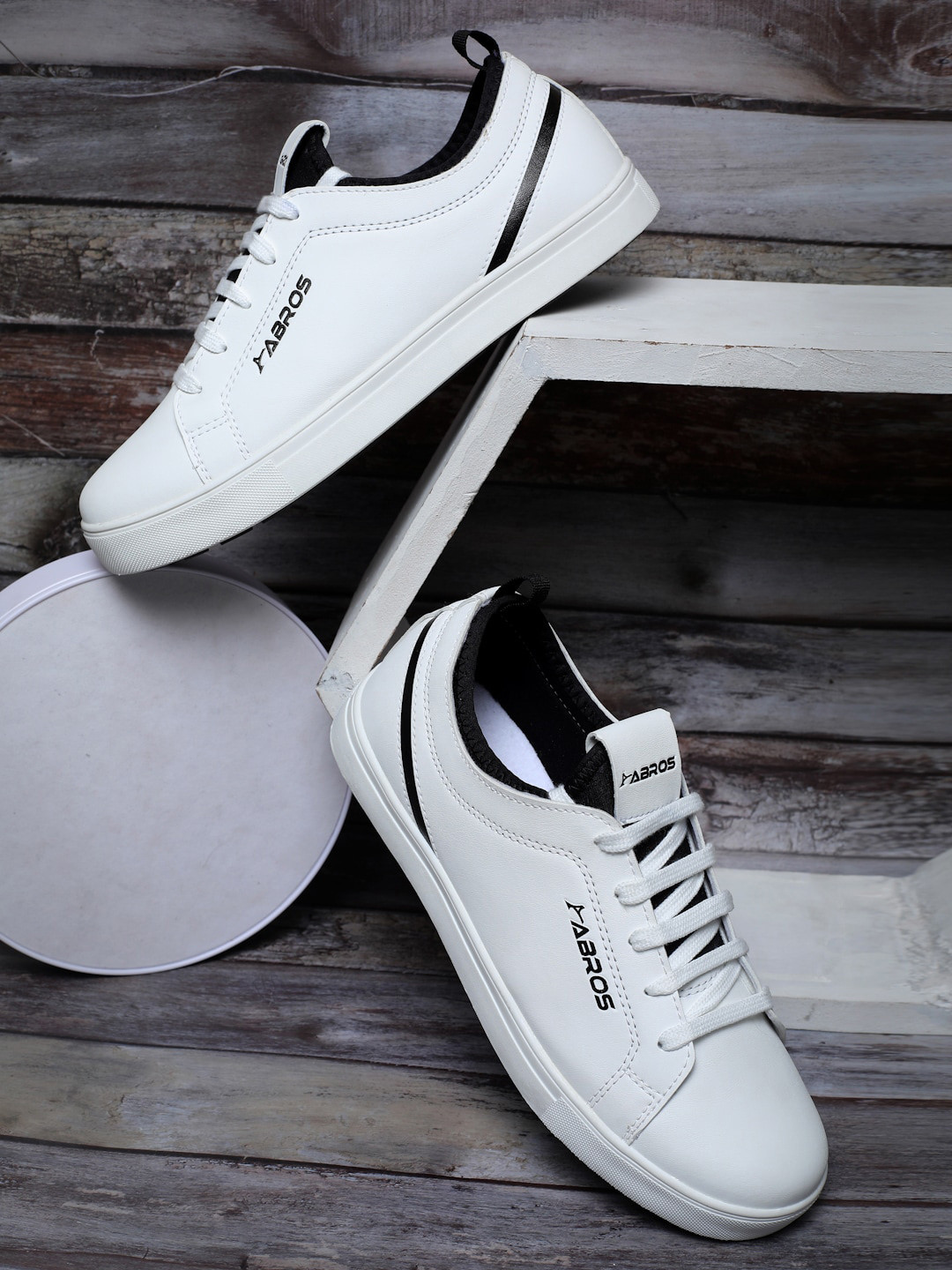 ABROS Men WINGOR Lightweight Comfort Insole Contrast Sole Sneakers