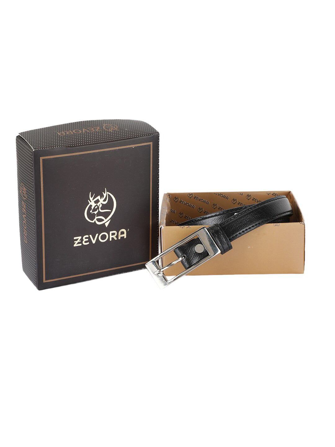 ZEVORA Women Leather Formal Belt