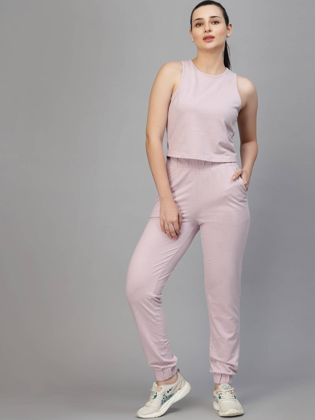 Strong And Brave Odour Free Women Crop Top With Trousers