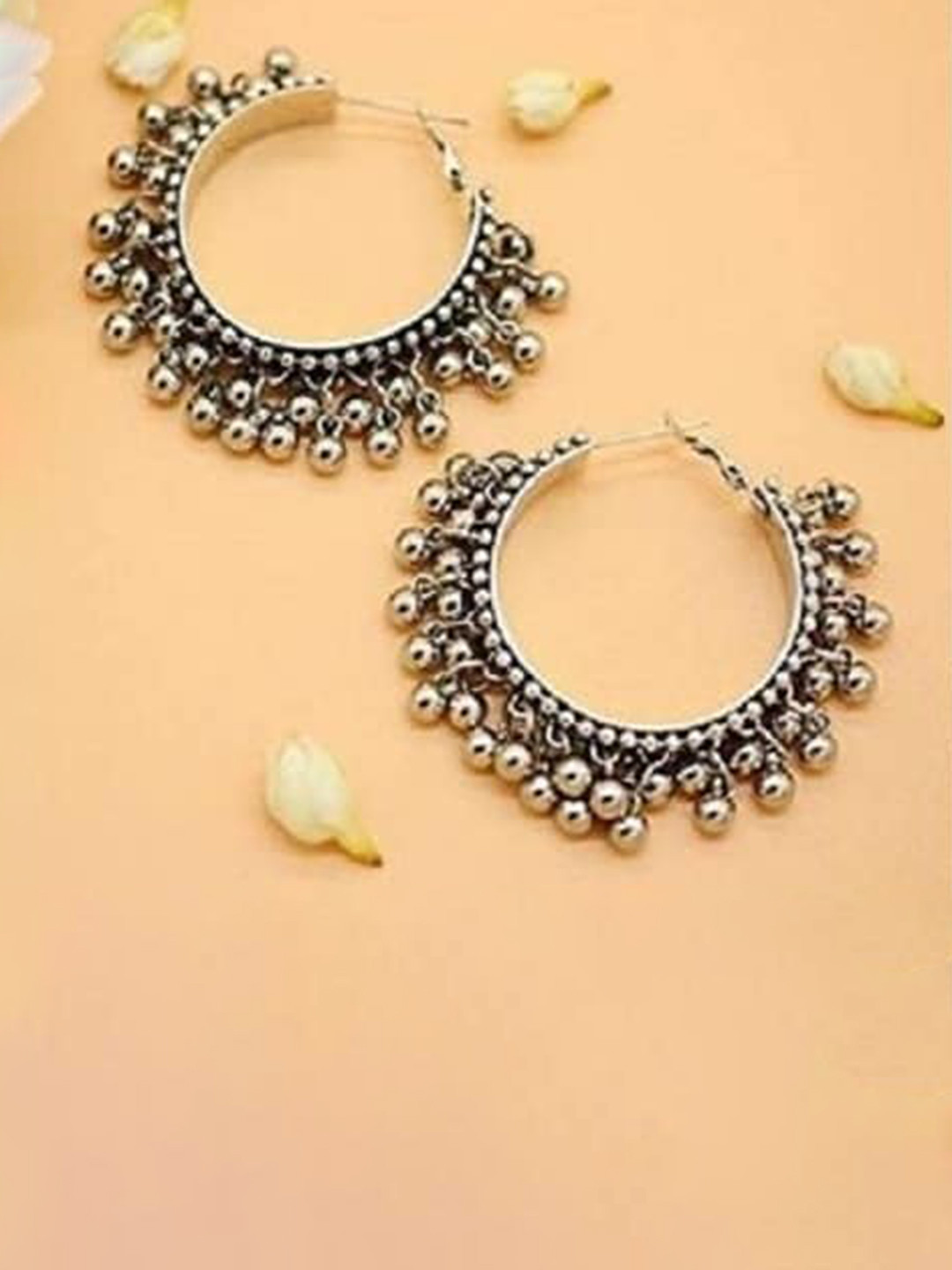 Samridhi DC 4Pcs Silver-Plated Contemporary Earrings