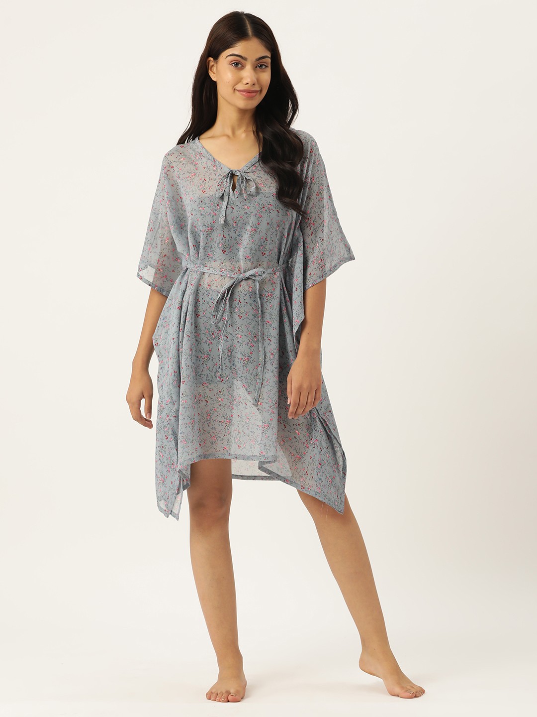 Buy ZIZO By Namrata Bajaj Floral Printed Swimwear Cover-Up