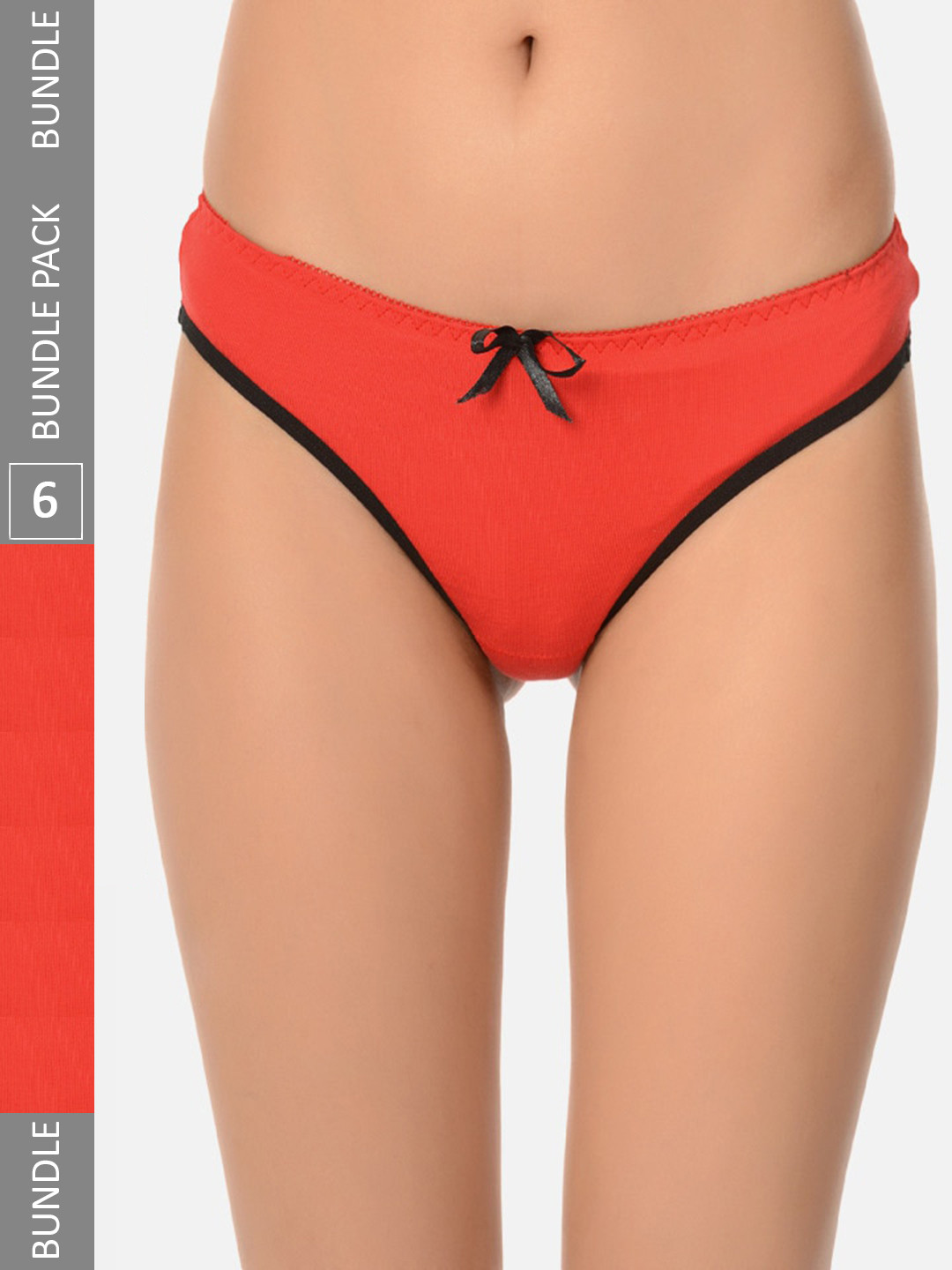 mod & shy Women Pack Of 6 Thong Briefs