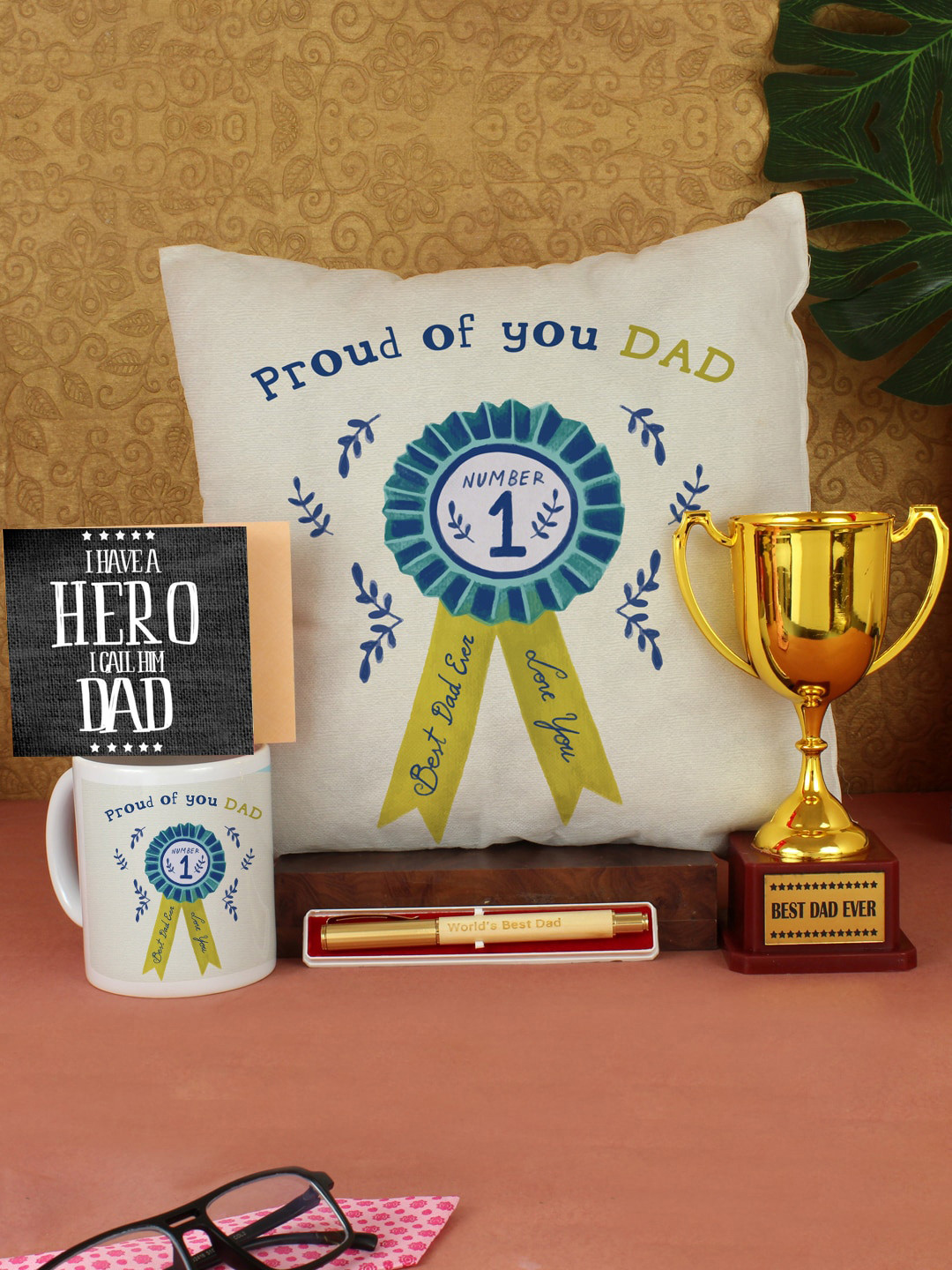 TIED RIBBONS 5-Pieces Printed Fathers Day Gift Set