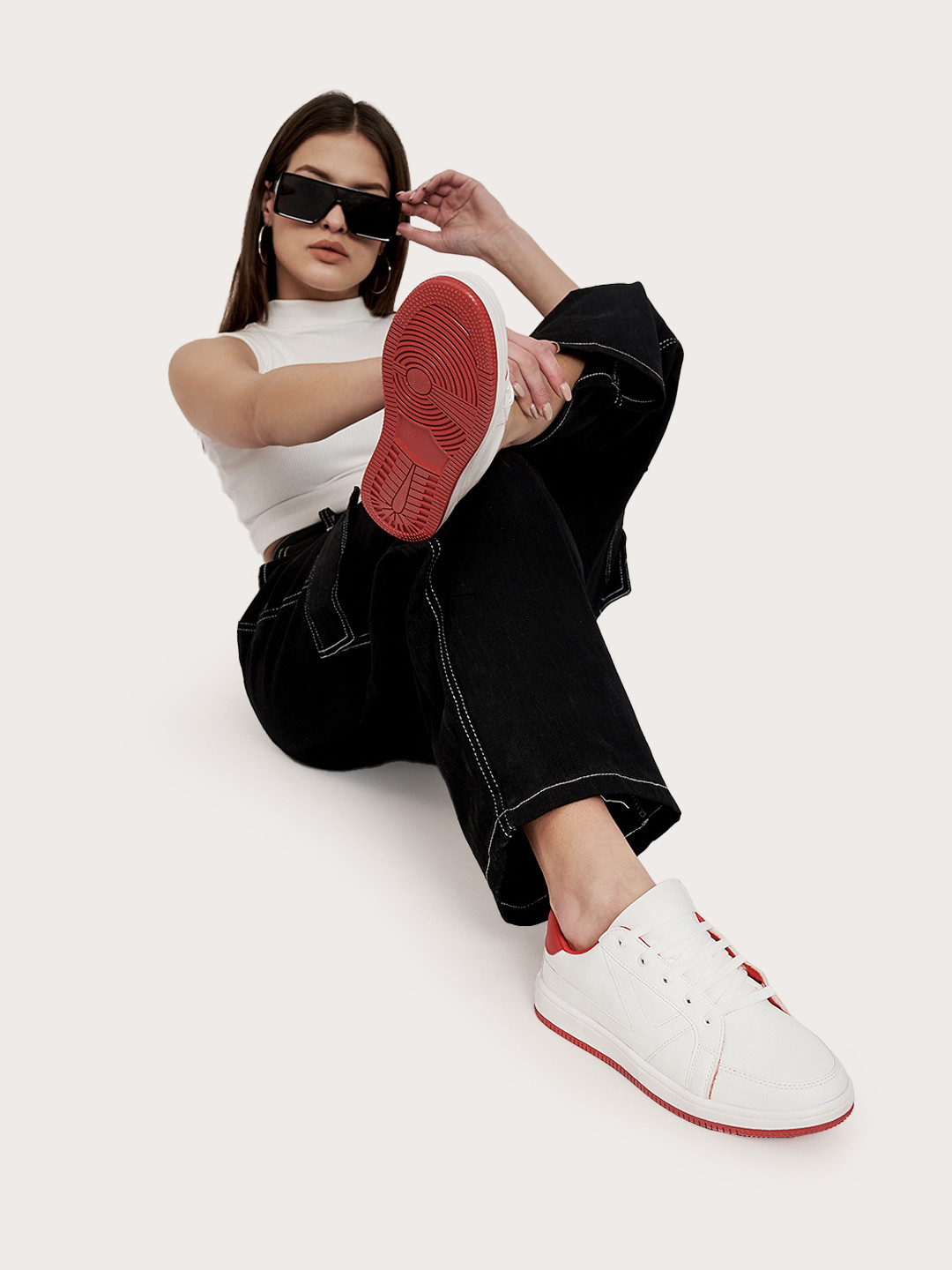 KazarMax Girls Textured Memory Foam Sneakers