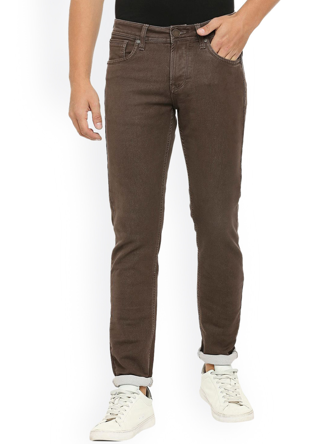 Lawman pg3 Men Coloured Slim Fit Colourblocked Cotton Jeans