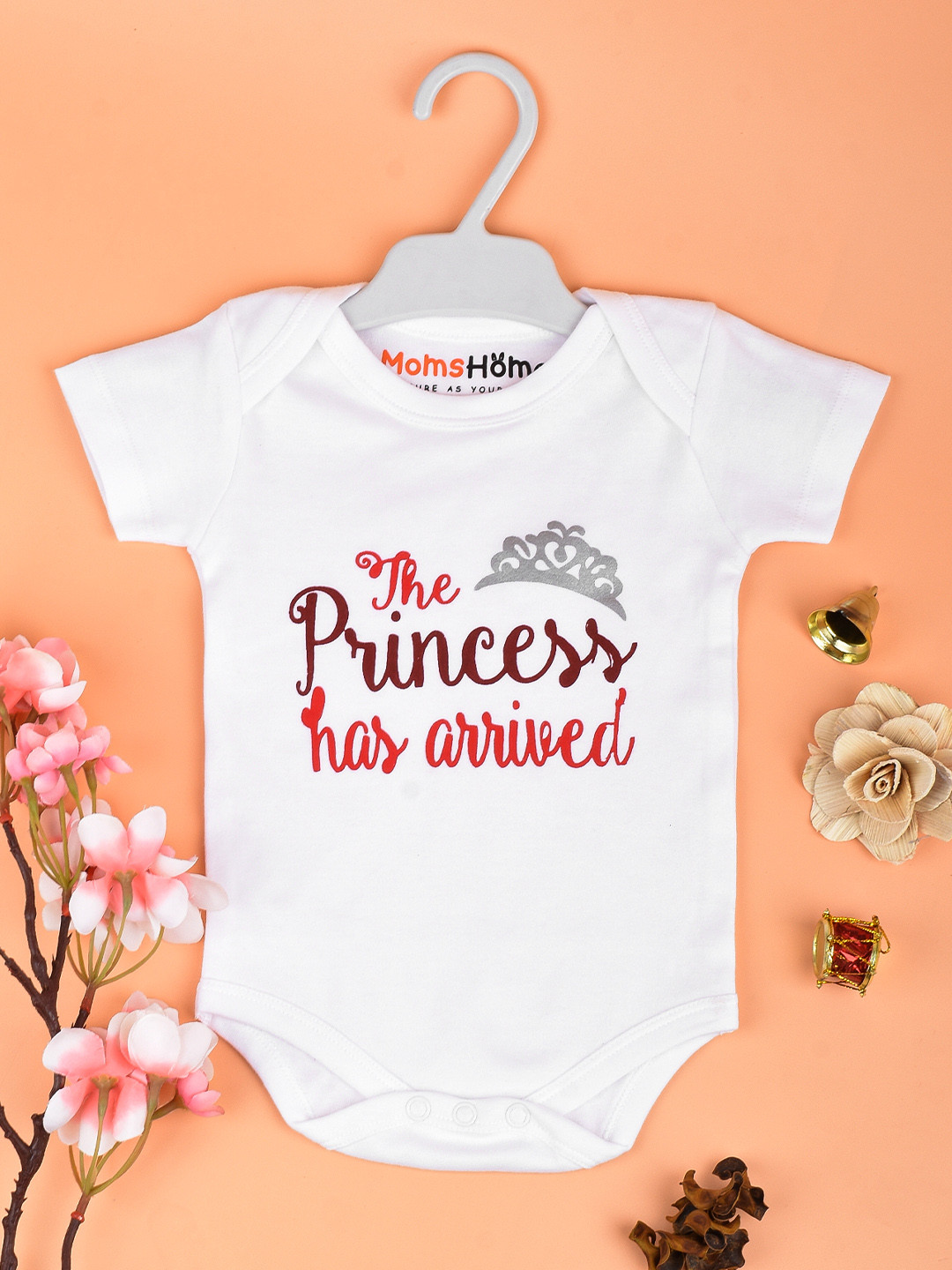 Moms Home Infants Printed Organic Cotton Bodysuit