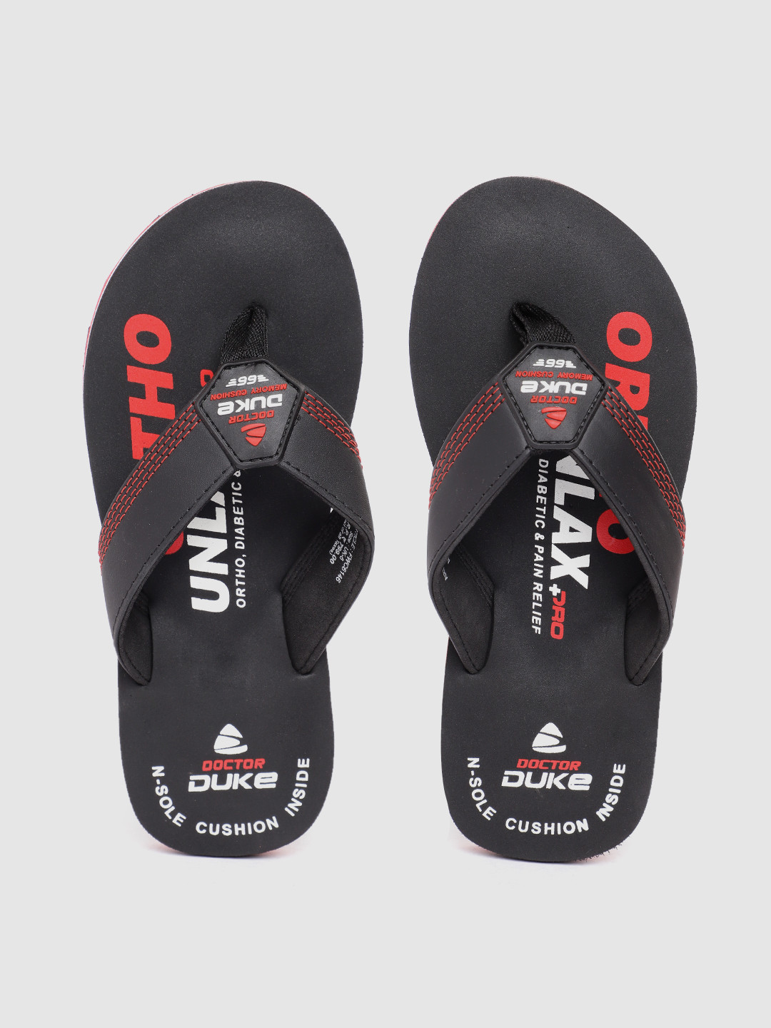 Duke Doctor Men Printed Thong Flip-Flops