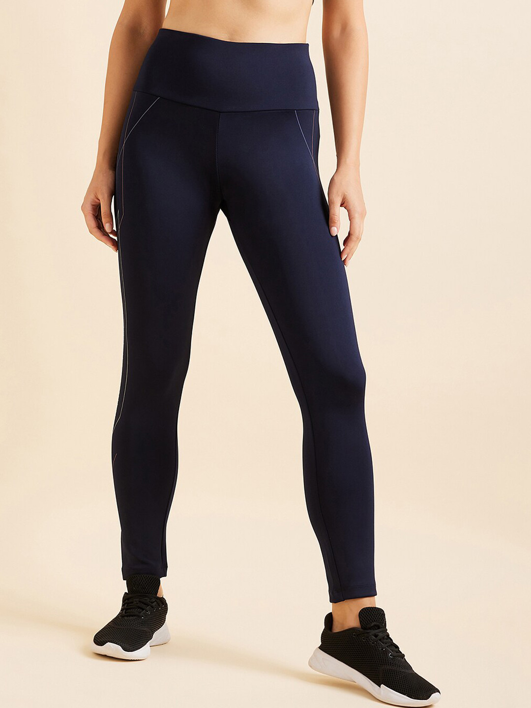 Sweet Dreams Women Navy Blue Ankle-Length Tights