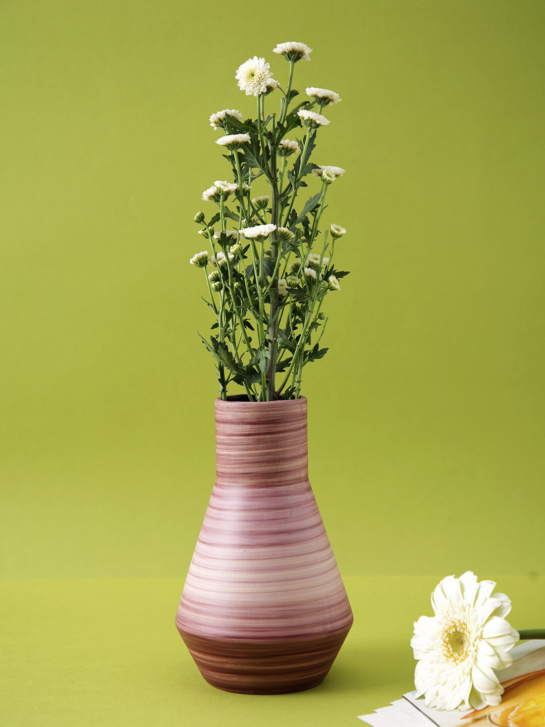 TAYHAA Purple Textured Ceramic Vase