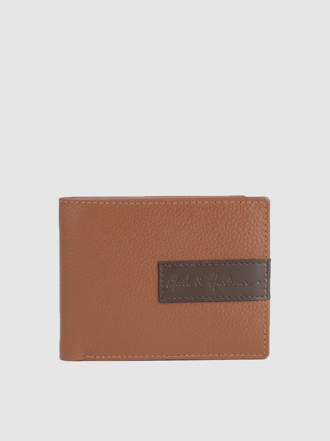 Mast & Harbour Men Applique Two Fold Wallet with Brand Logo Applique