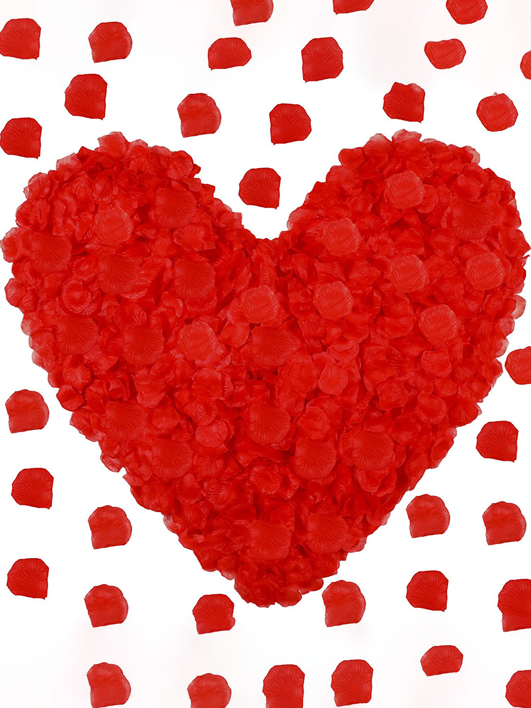 BS AMOR Red Rose Petals 500 Pieces Artificial Flowers