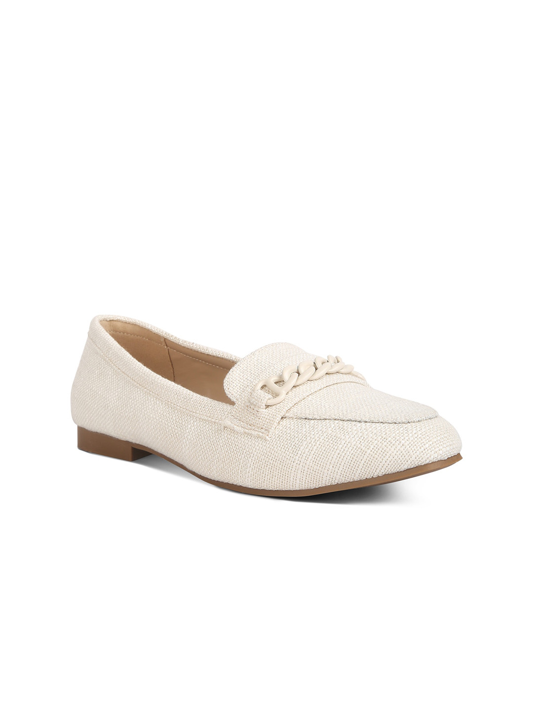 London Rag Women Textured Canvas Loafers