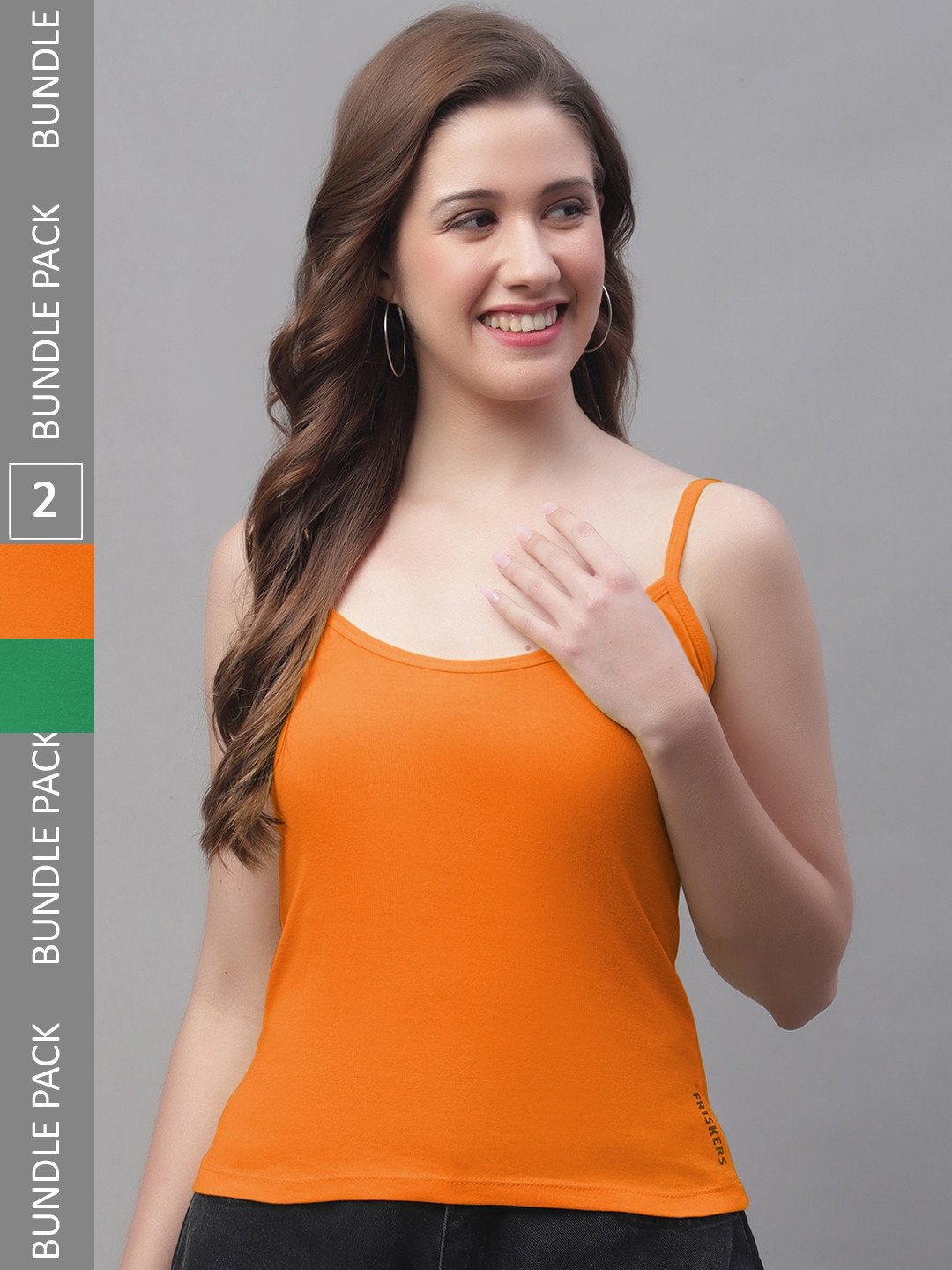 Friskers Pack Of 2 Skin Friendly Cotton Camisoles