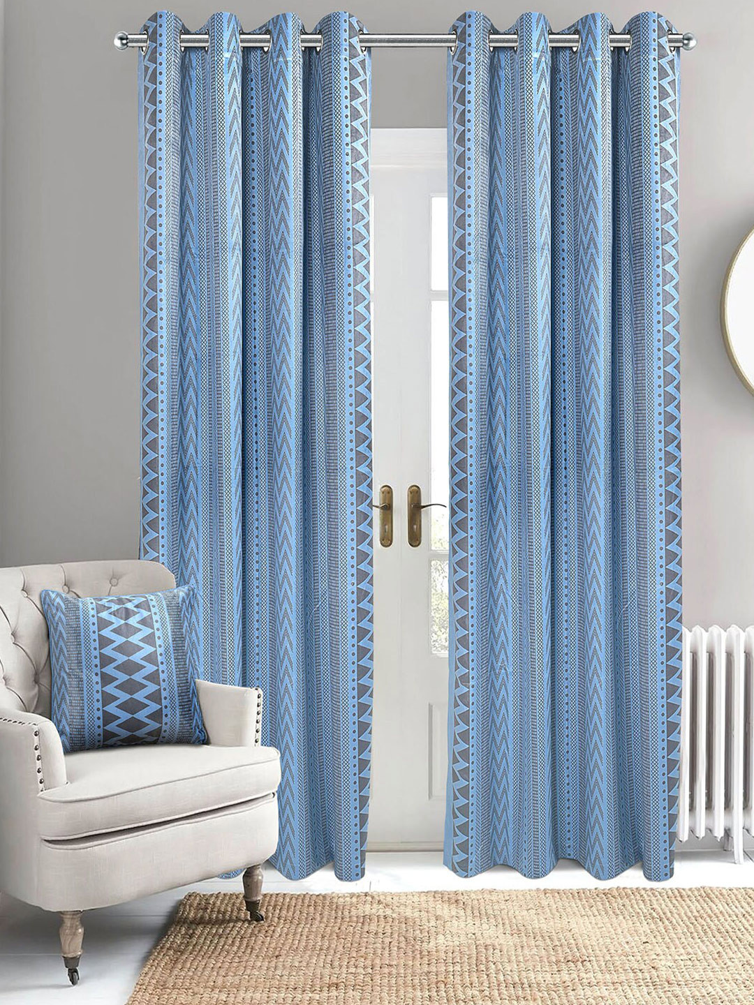Saral Home Aveda VelvetSet of 2 Long Door Curtains