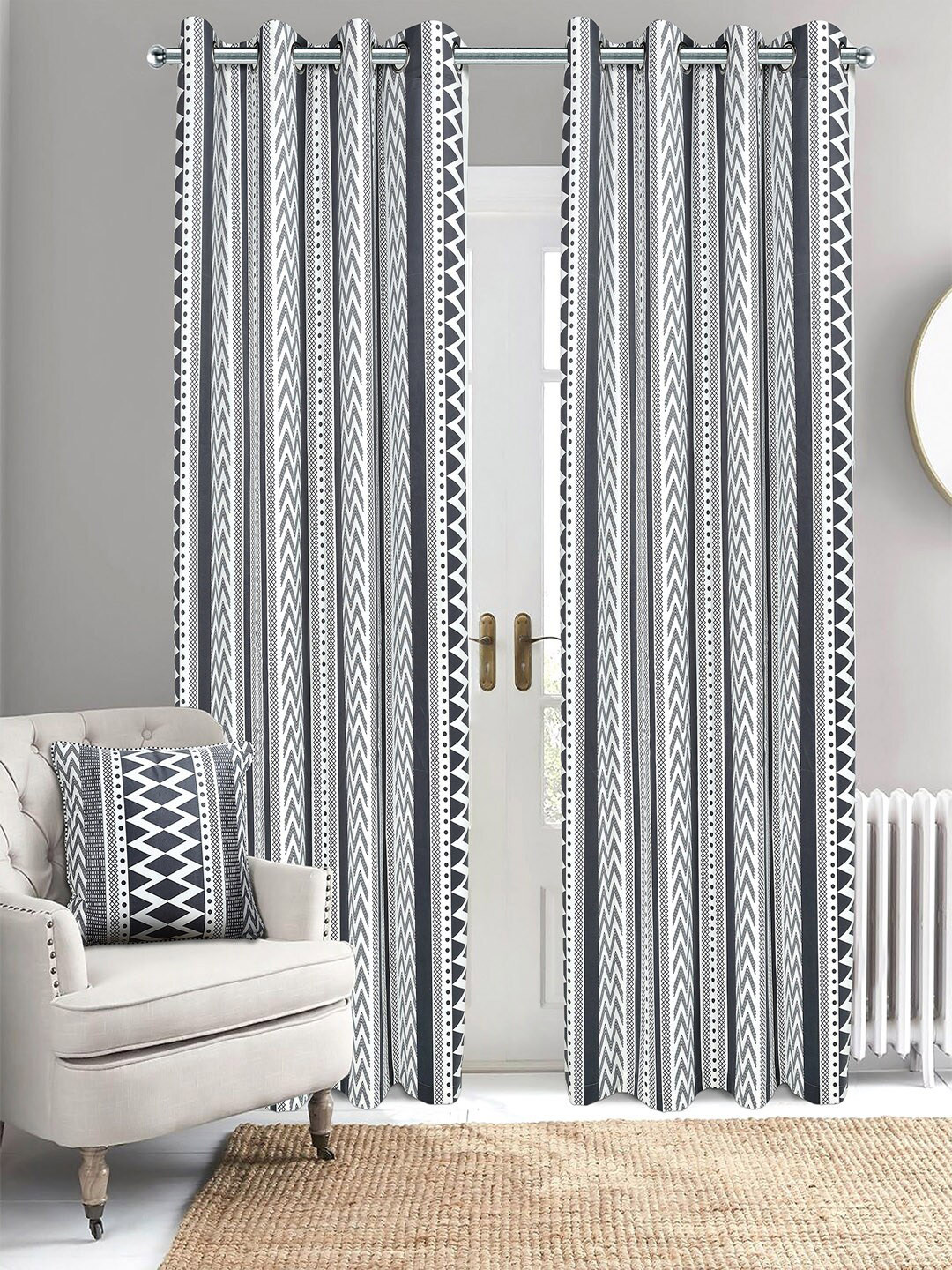 Saral Home Aveda VelvetSet of 2 Long Door Curtains