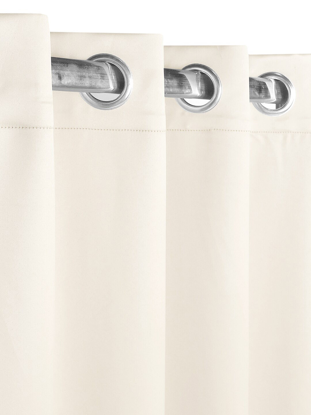 Saral Home Blackout Satin Ivory Long Door Curtains