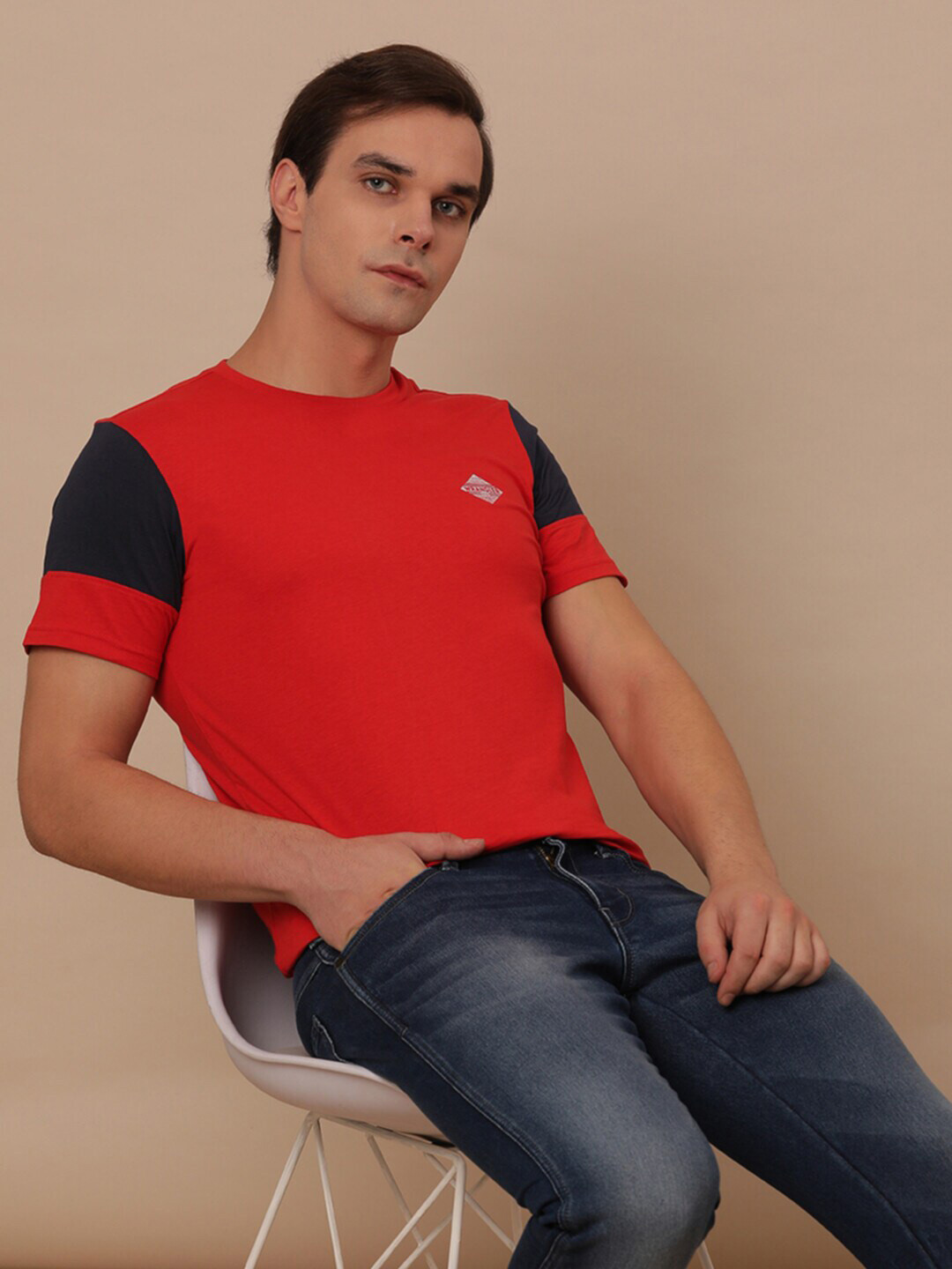 Wrangler Colourblocked Cotton T-shirt