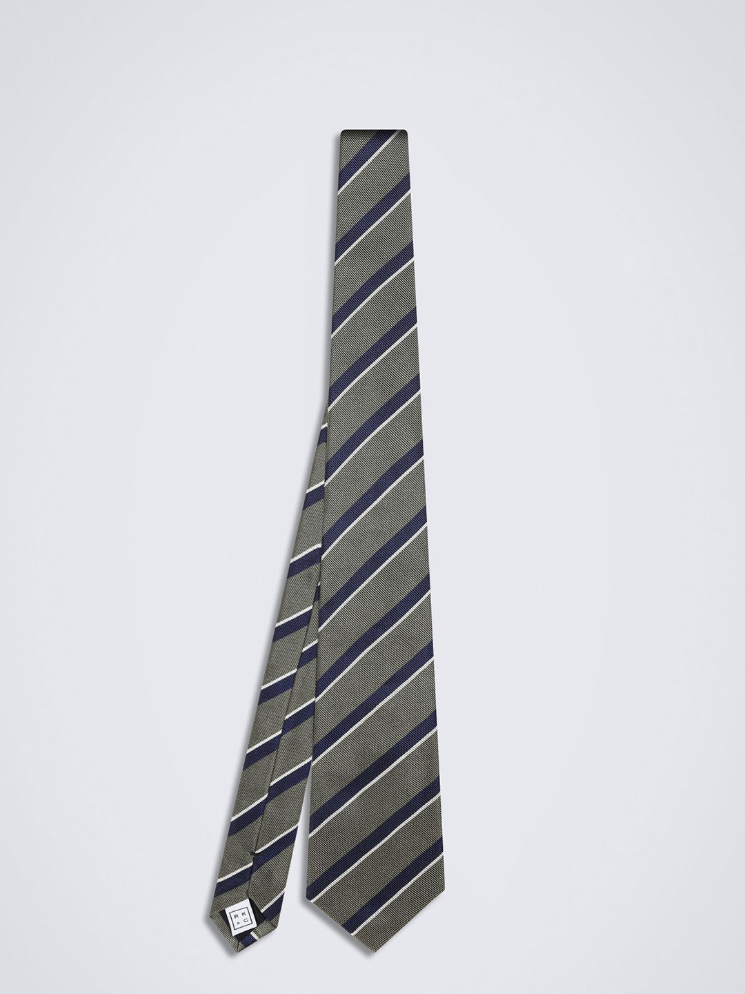 CHOKORE Men Striped Silk Skinny Tie