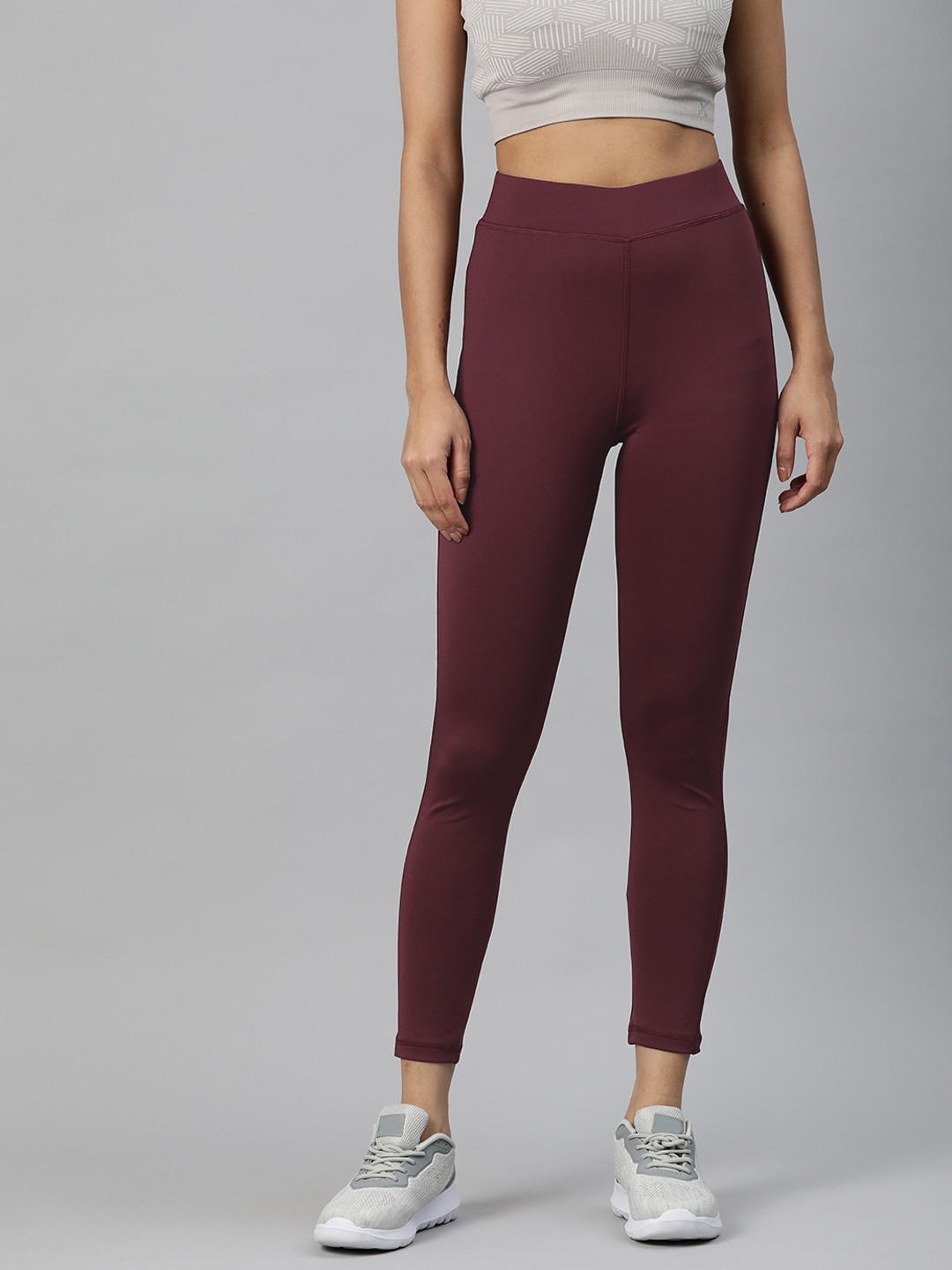 Popnetic Women Solid Ankle Length Slim Fit Leggings