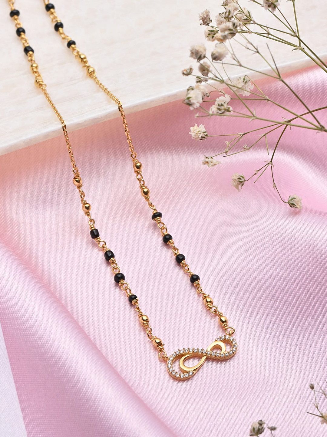 Zavya 925 Pure Silver CZ Mangalsutra
