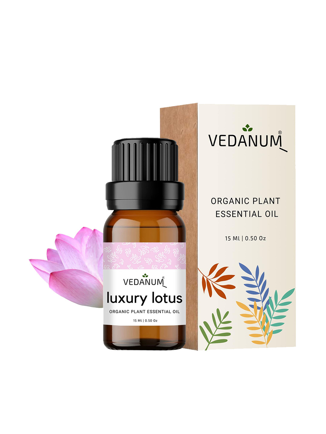 VEDANUM Luxury Lotus Organic Plant Essential Oil - 15 ml