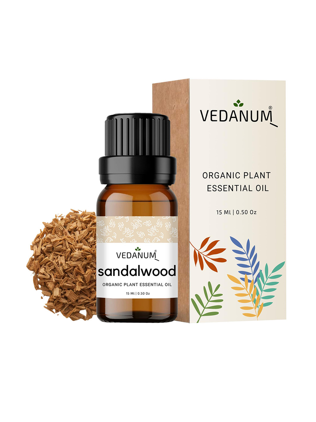 VEDANUM Sandalwood Organic Plant Essential Oil - 15ml