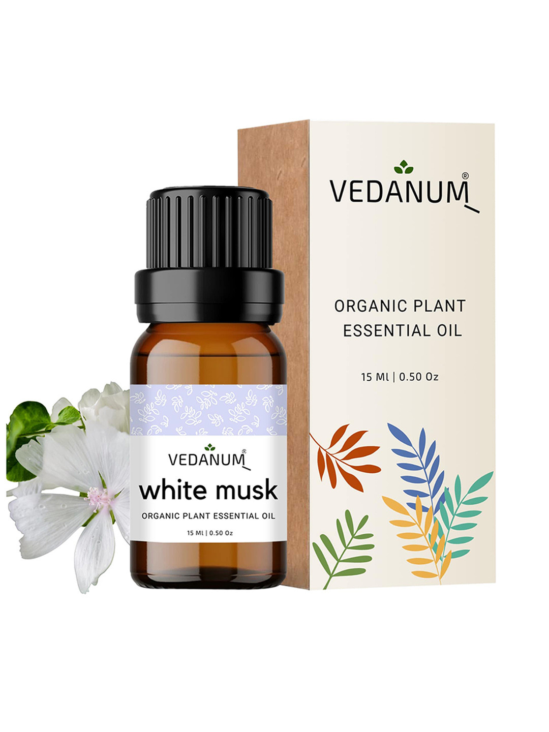 VEDANUM White Musk Organic Plant Essential Oil - 15ml