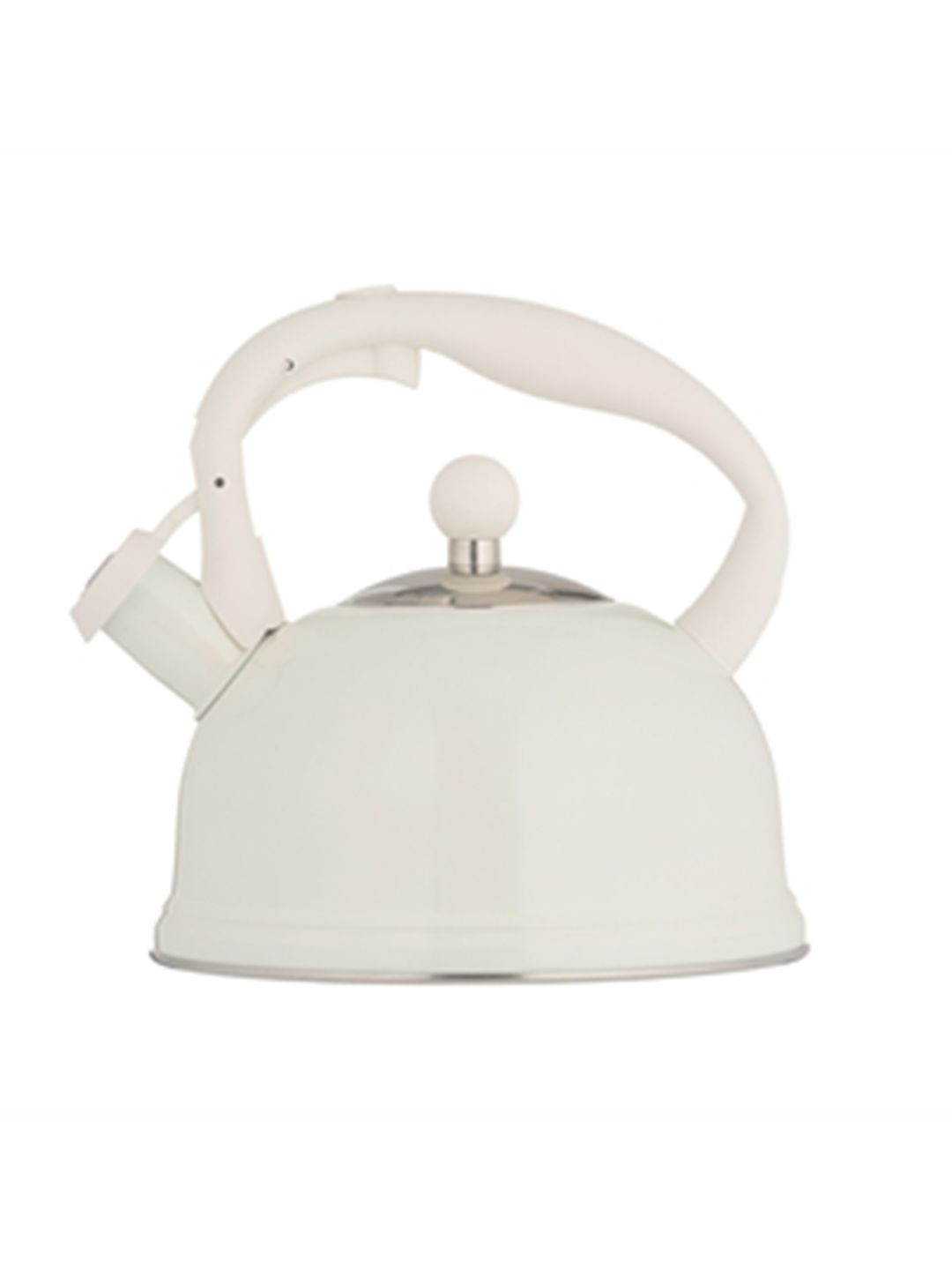 TYPHOON Cream-Coloured Solid Stainless Steel Glossy Kettle - 1.8 L